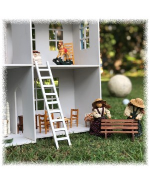 Casita muñecas verde. Personalizable. Sin papel pintado
